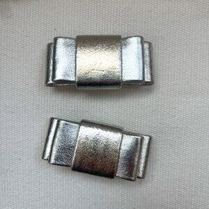 Vintage | Gold and Silver Bow Shoe Clips